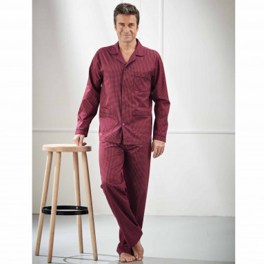 Pyjama imprimé Bordeaux